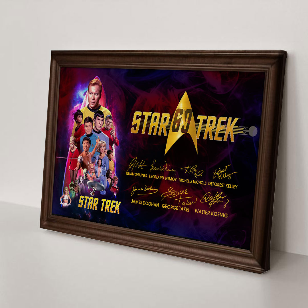 Star Trek 60th Anniversary 2026 Rectangle Canvas With Inner Frame – TMTHU4741
