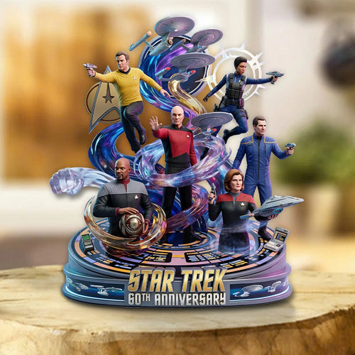 Star Trek 60th Anniversary 2026 Custom Shape Acrylic Plaque – TMTHU5226
