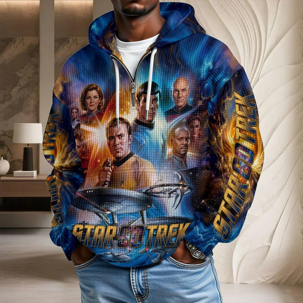 Star Trek 60th Anniversary 3D Unisex Waffle Hoodie – TMTHU8626