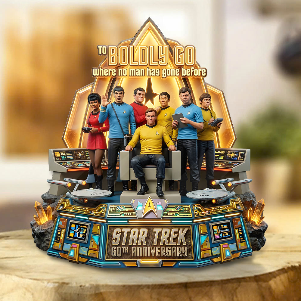Star Trek 60th Anniversary Custom Shape Acrylic Plaque – TMTHU6909