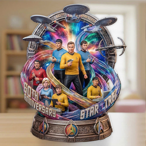 Star Trek 60th Anniversary Custom Shape Acrylic Plaque – TMTHU7055