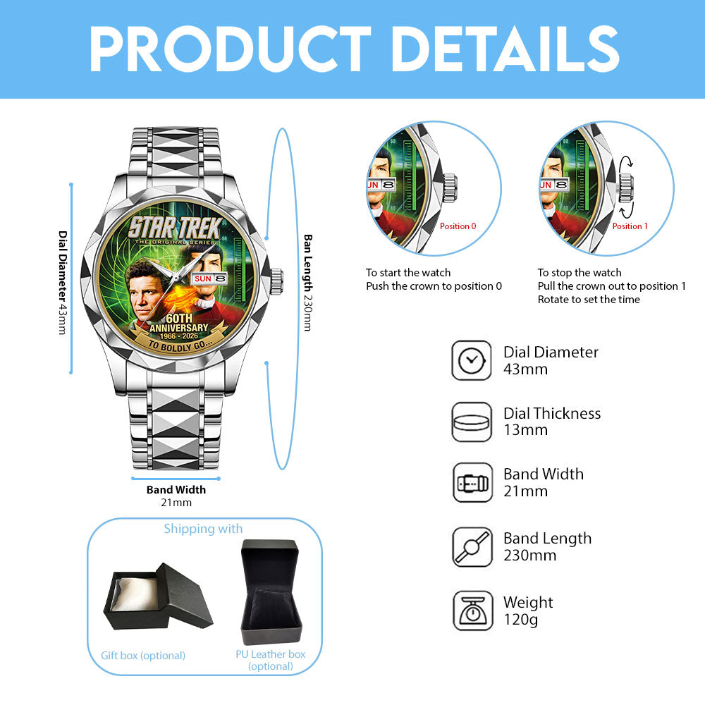 Star Trek 60th Anniversary Alloy Luxury Quartz Watch – TMTHU7845