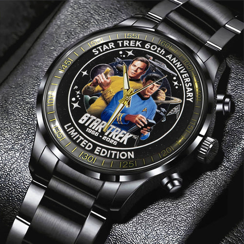Star Trek 60th Anniversary Black Stainless Steel Watch – TMTHU3009