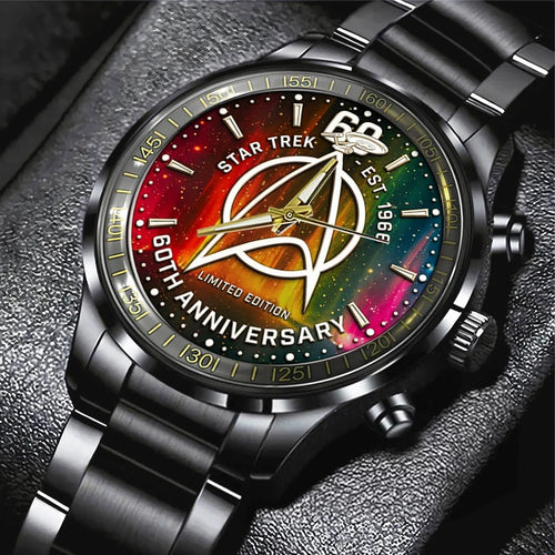 Star Trek 60th Anniversary Black Stainless Steel Watch – TMTHU8620