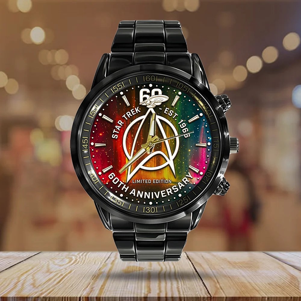 Star Trek 60th Anniversary Black Stainless Steel Watch – TMTHU8620