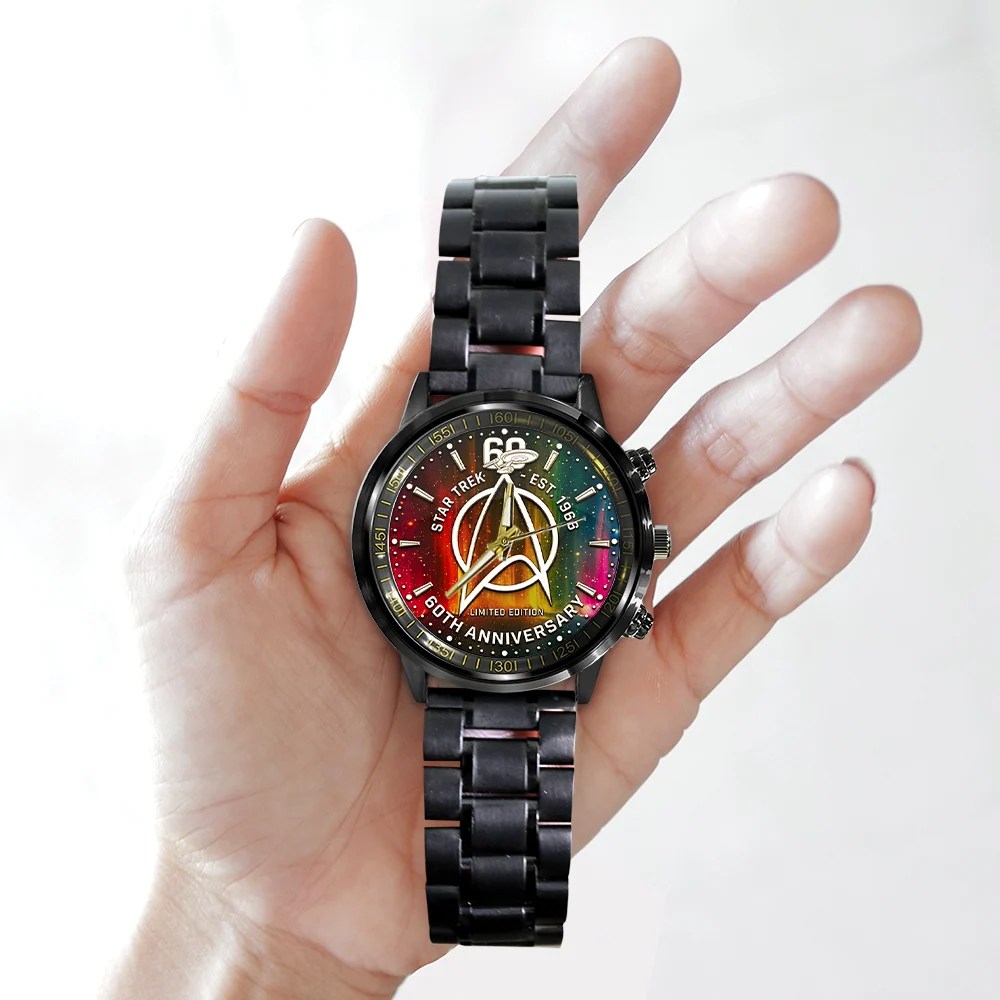 Star Trek 60th Anniversary Black Stainless Steel Watch – TMTHU8620
