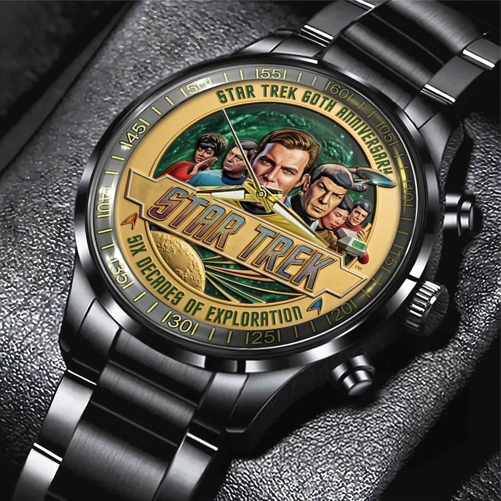 Star Trek 60th Anniversary Black Stainless Steel Watch – TMTHU9292