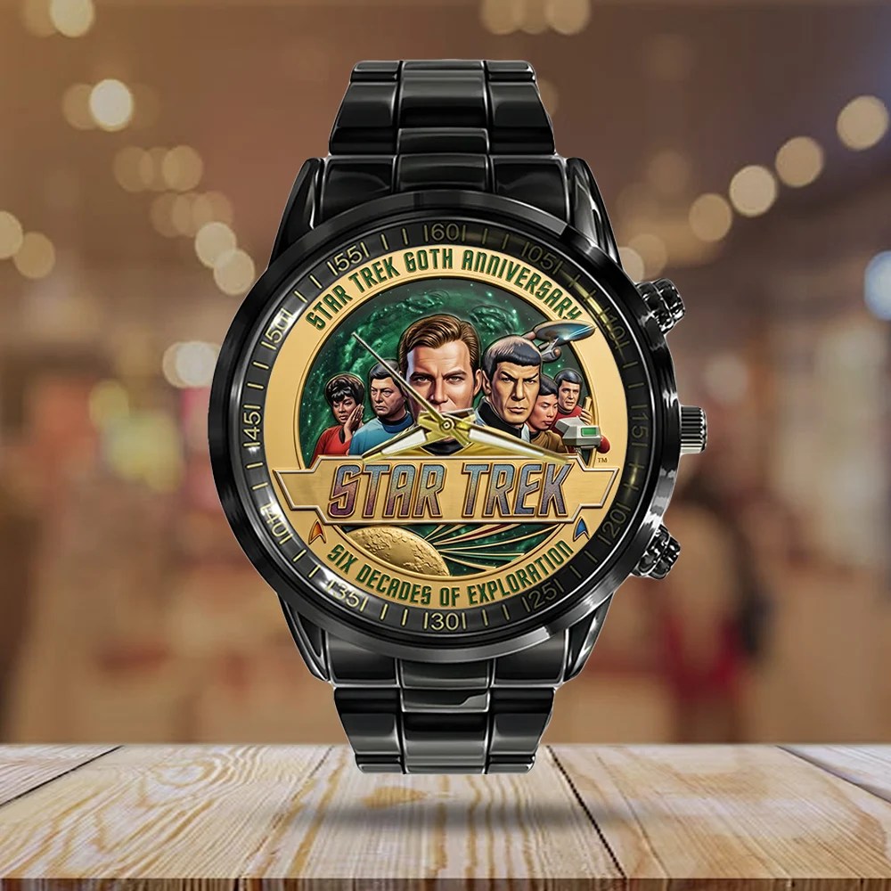 Star Trek 60th Anniversary Black Stainless Steel Watch – TMTHU9292