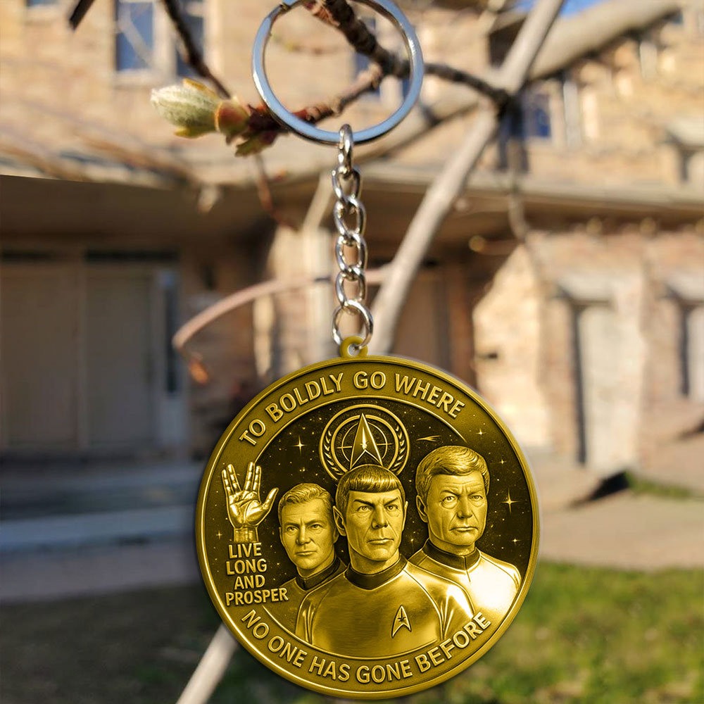 Star Trek 60th Anniversary Custom Shape 2-sided Keychain – MAITM14686