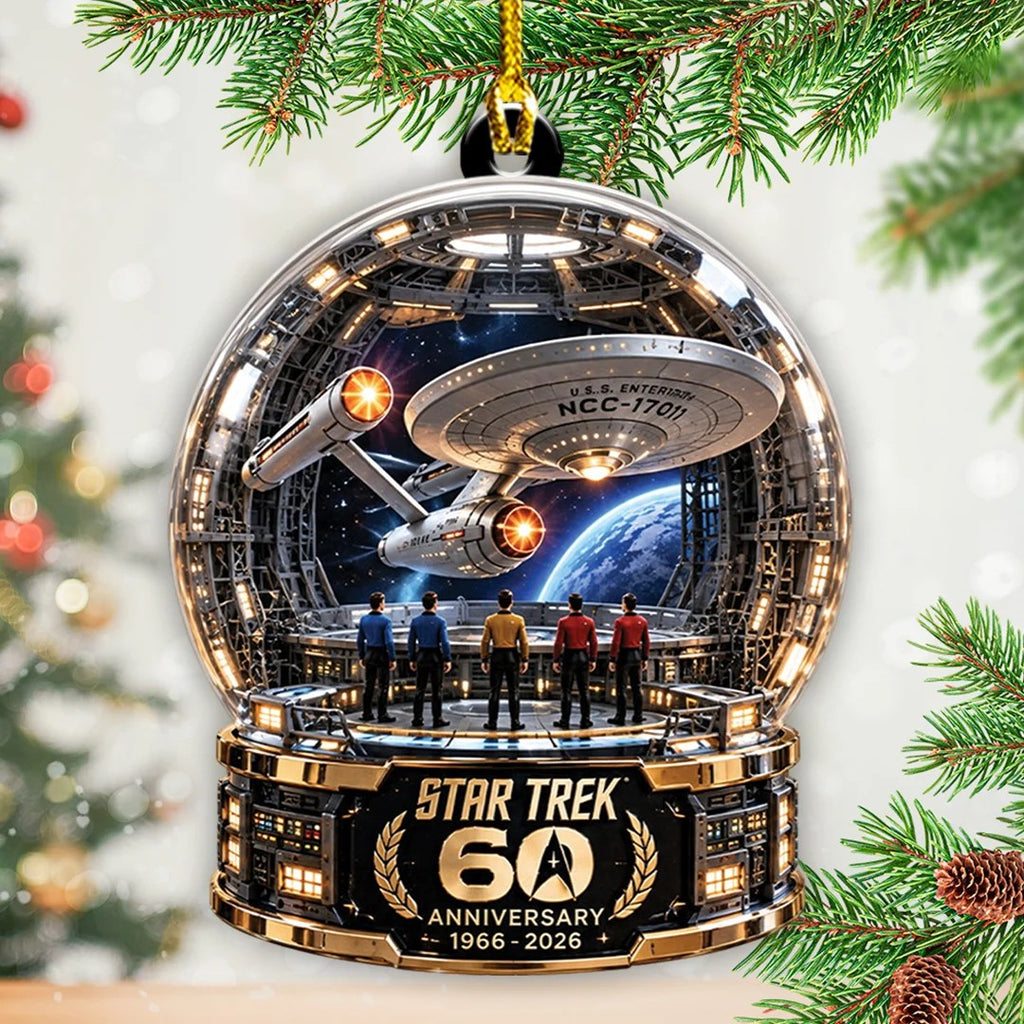 Star Trek 60th Anniversary Custom Shape 2-side Printed Acrylic Ornament – TANTN25962