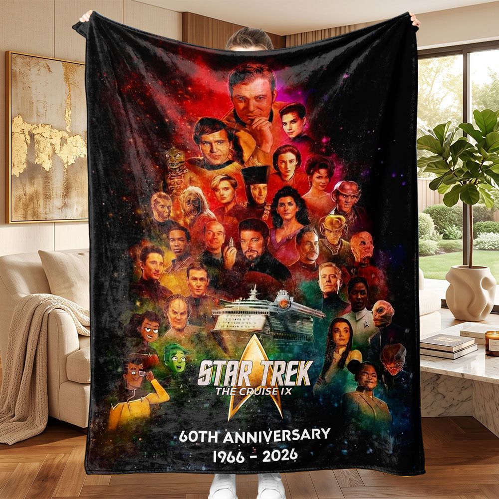 Star Trek 60th Anniversary Fleece Blanket – TMTHU7911
