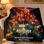 Star Trek 60th Anniversary Fleece Blanket – TMTHU7911