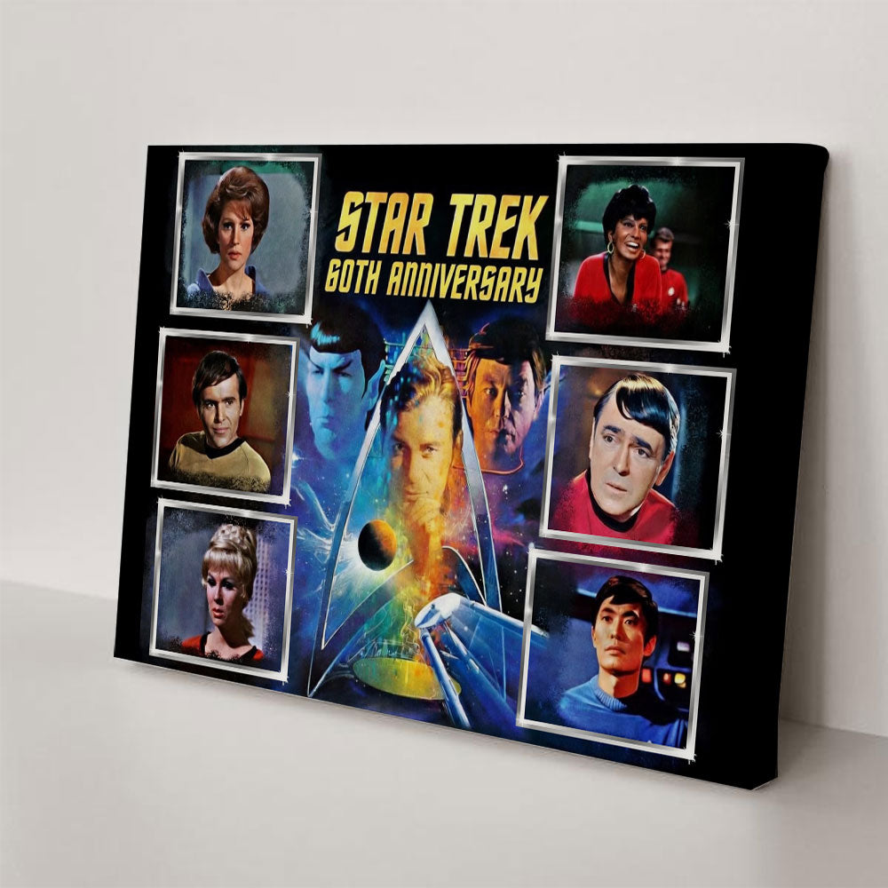 Star Trek 60th Anniversary Rectangle Canvas With Inner Frame – TMTHU4850