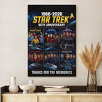 Star Trek 60th Anniversary Rectangle Canvas With Inner Frame – TMTHU7164