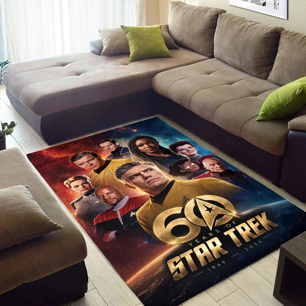 Star Trek 60th Anniversary Rectangular Rug – TMTHU9351