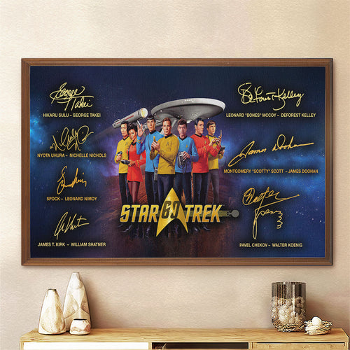 Star Trek 60th Anniversary Rectangle Canvas With Inner Frame – TMTHU3077