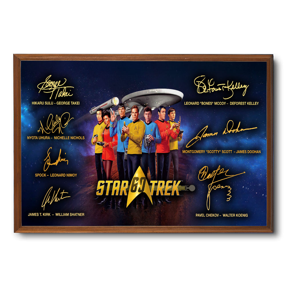 Star Trek 60th Anniversary Rectangle Canvas With Inner Frame – TMTHU3077