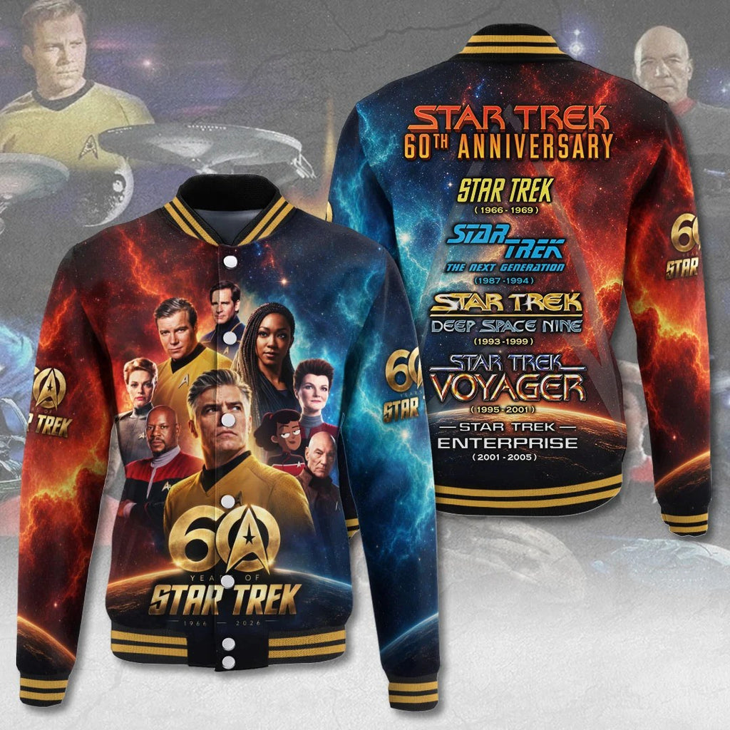 Star Trek 60th Anniversary Varsity Jacket – TMTHU9228