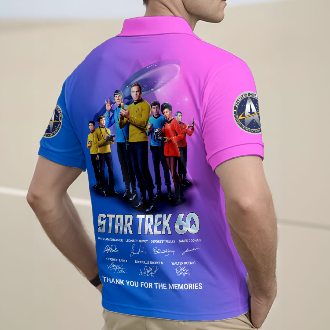 Star Trek 60th Anniversary Zip Polo Shirt – HOATT16407