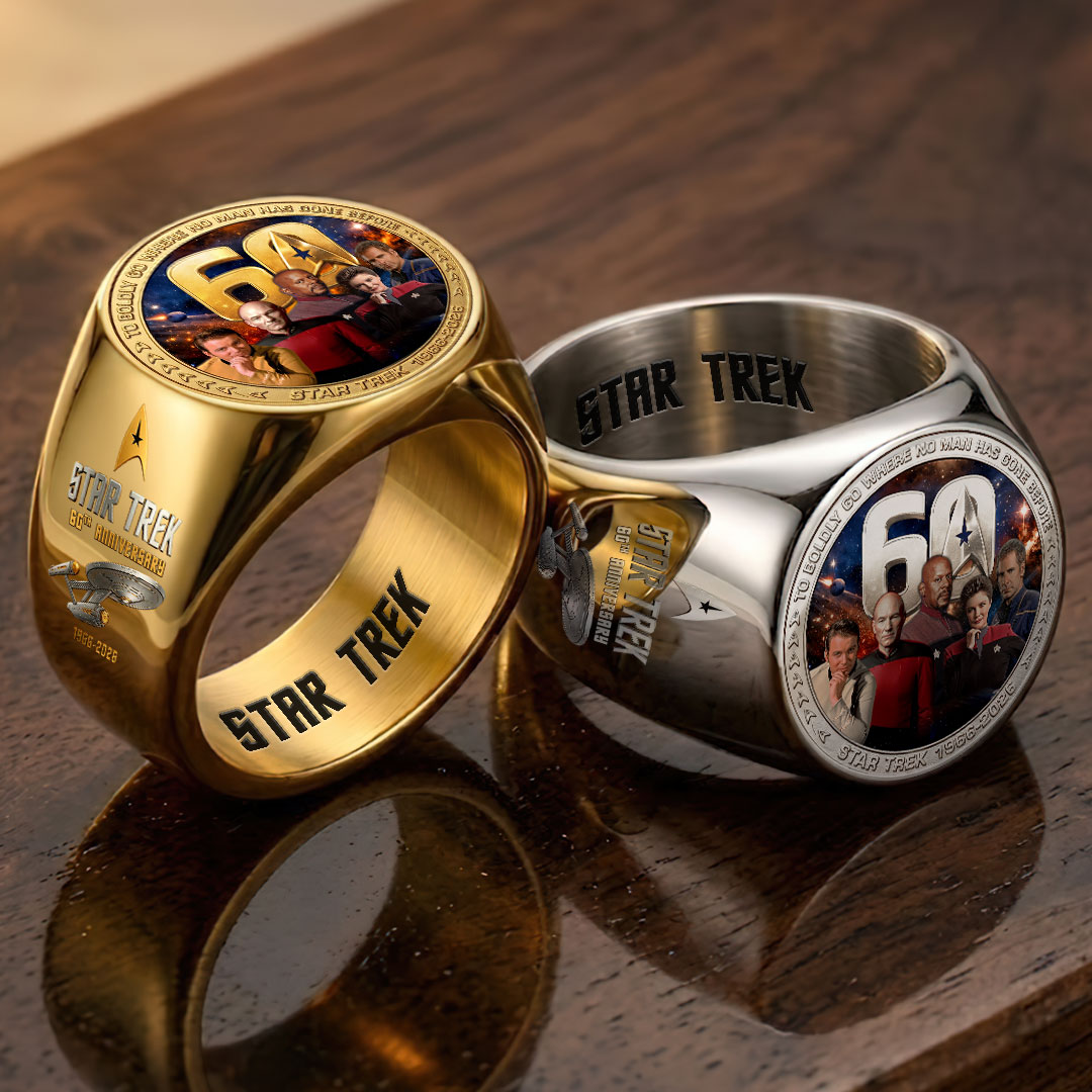 Star Trek 60th Anniversary 3D Engraved Ring – HOATT17827