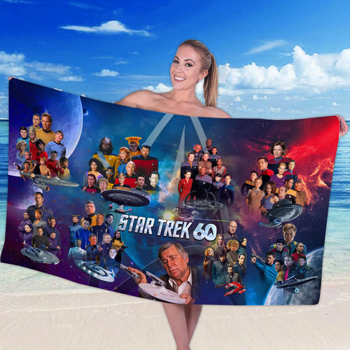 Star Trek 60th Anniversary Rectangle Beach Towel – HOATT17552