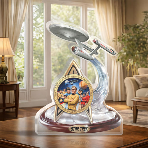 Star Trek 60th Anniversary Custom Shape Acrylic Plaque – HOATT17100