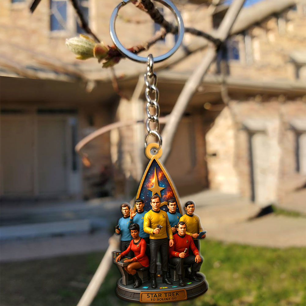 Star Trek Custom Shape 2-sided Keychain – MAITM13148