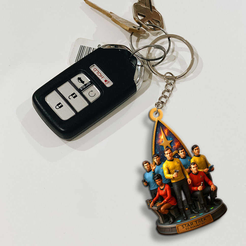 Star Trek Custom Shape 2-sided Keychain – MAITM13148