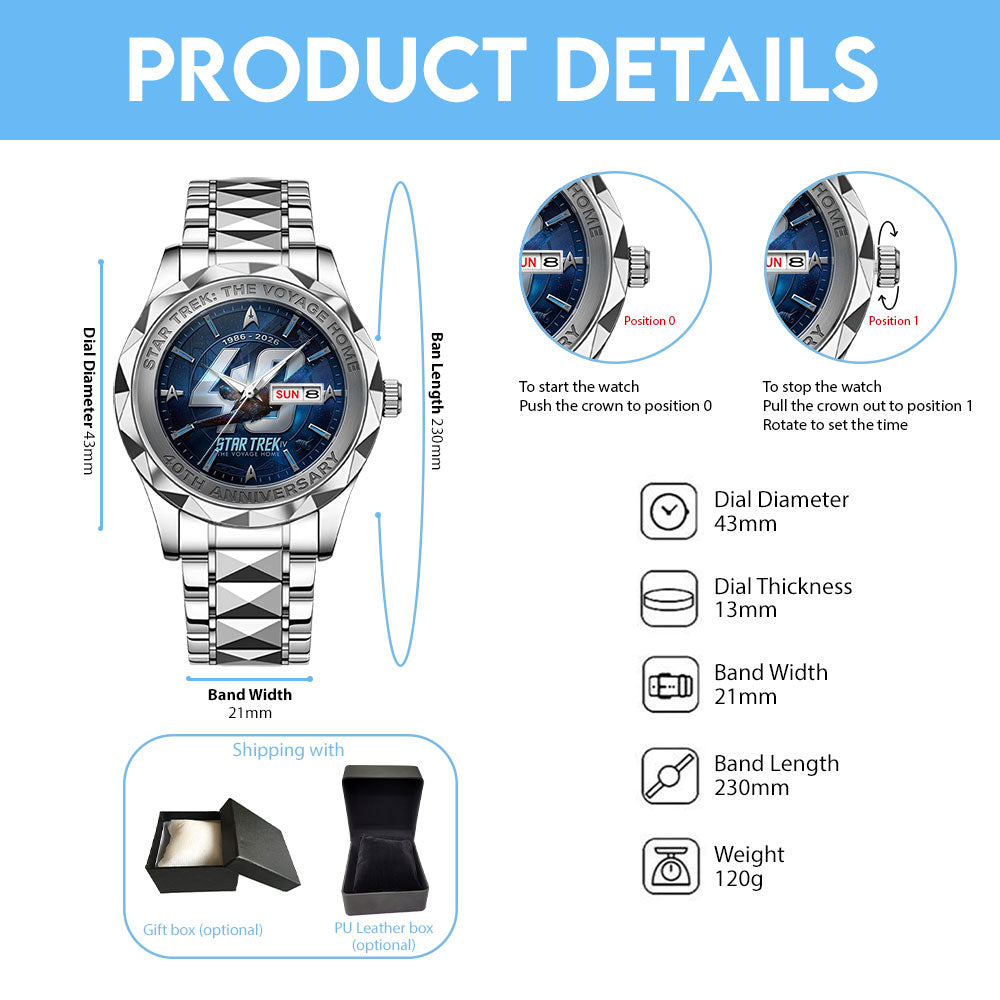Star Trek: The Voyage Home Alloy Luxury Quartz Watch – TMTHU6641