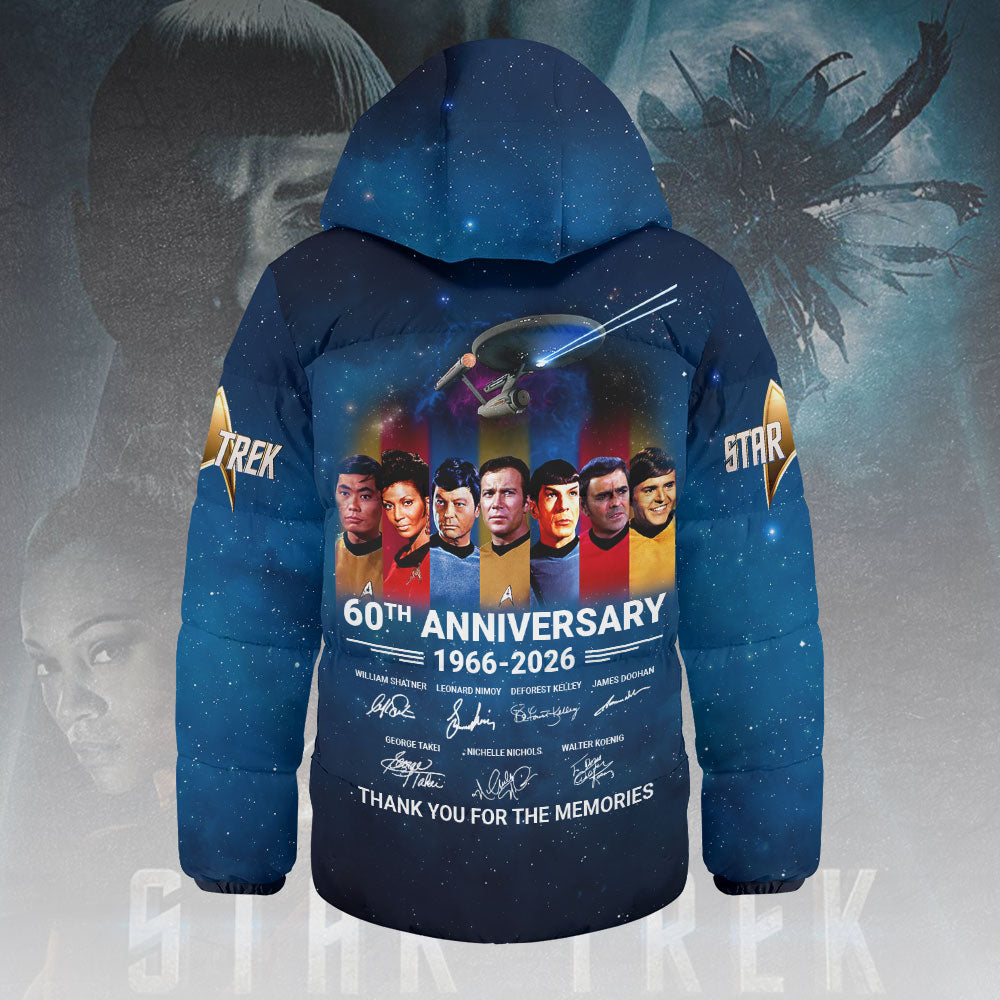 Star Trek: The Original Series 60th Anniversary Thickened Down Hooded Jacket – HOATT14049
