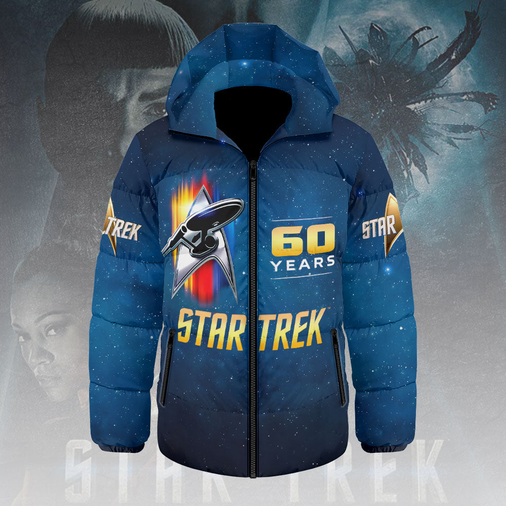 Star Trek: The Original Series 60th Anniversary Thickened Down Hooded Jacket – HOATT14049