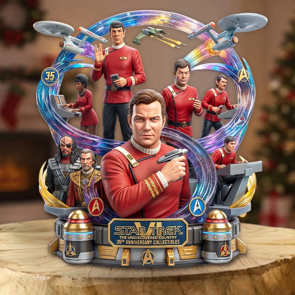 Star Trek VI: The Undiscovered Country 35th Anniversary Custom Shape Acrylic Plaque – TMTHU9802