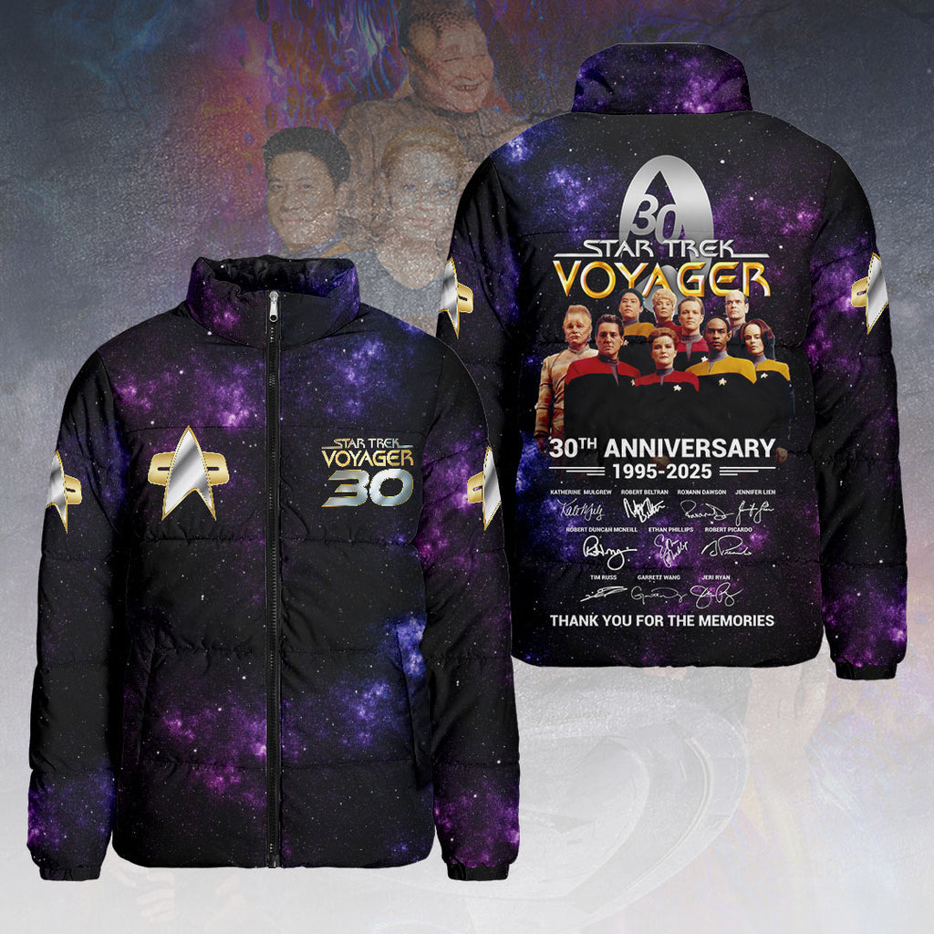 Star Trek: Voyage 3D Stand Collar Puffer Jacket – HOATT14916