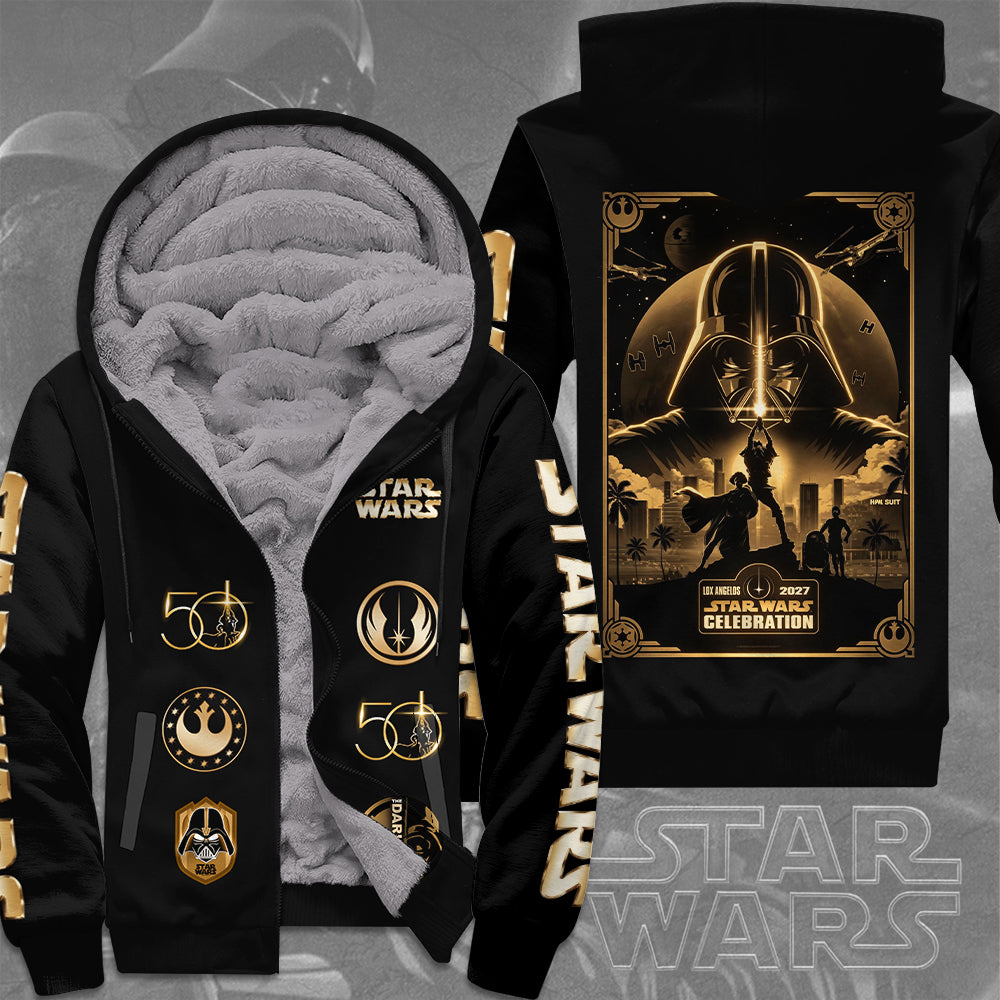 Star Wars 50th Anniversary 2027 3D Fleece Zip Hoodie – TMTHU5661