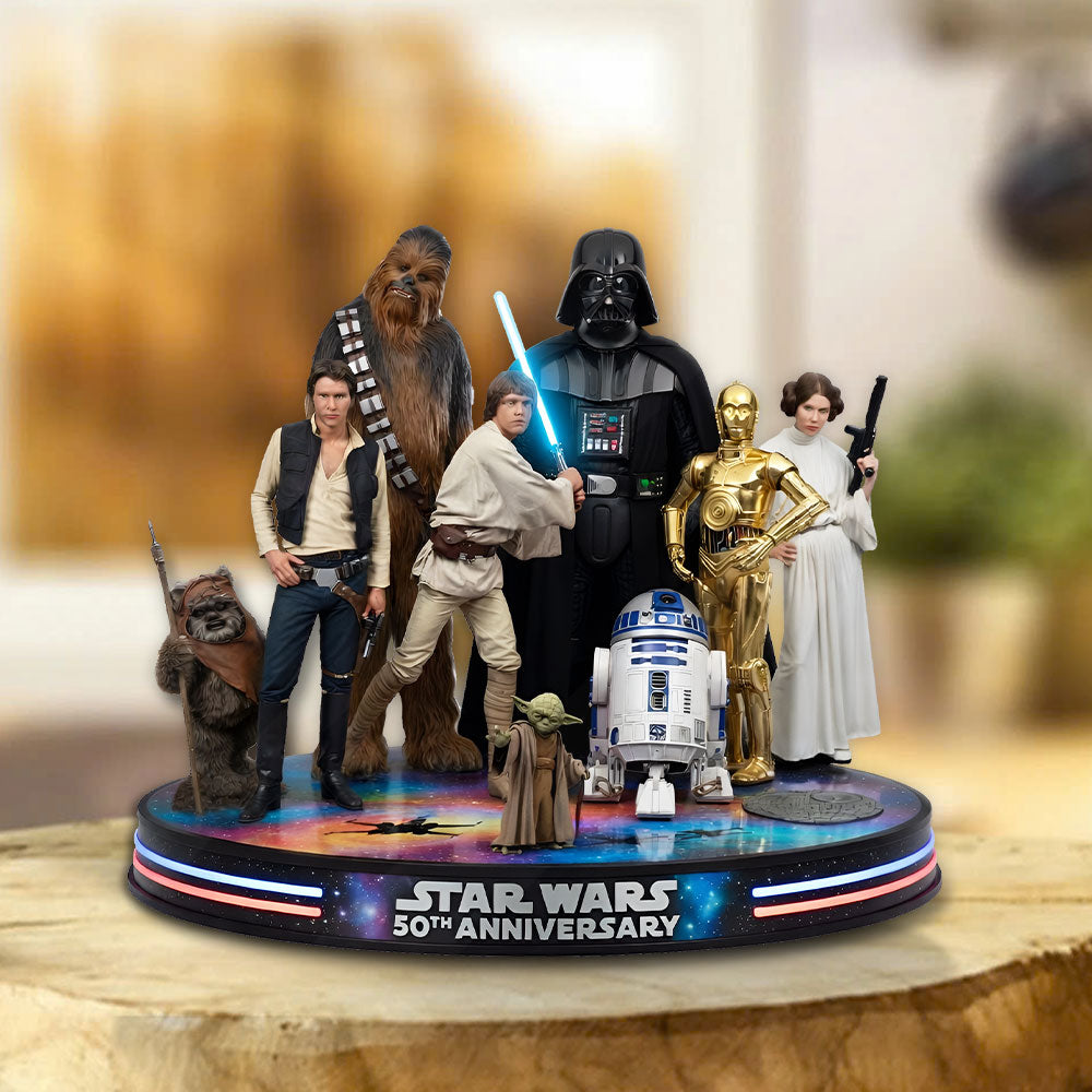 Star Wars 50th Anniversary 2027 Custom Shape Acrylic Plaque – TMTHU5260