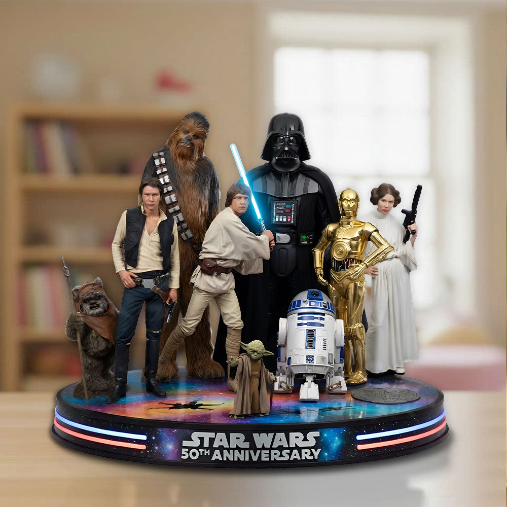Star Wars 50th Anniversary 2027 Custom Shape Acrylic Plaque – TMTHU5260