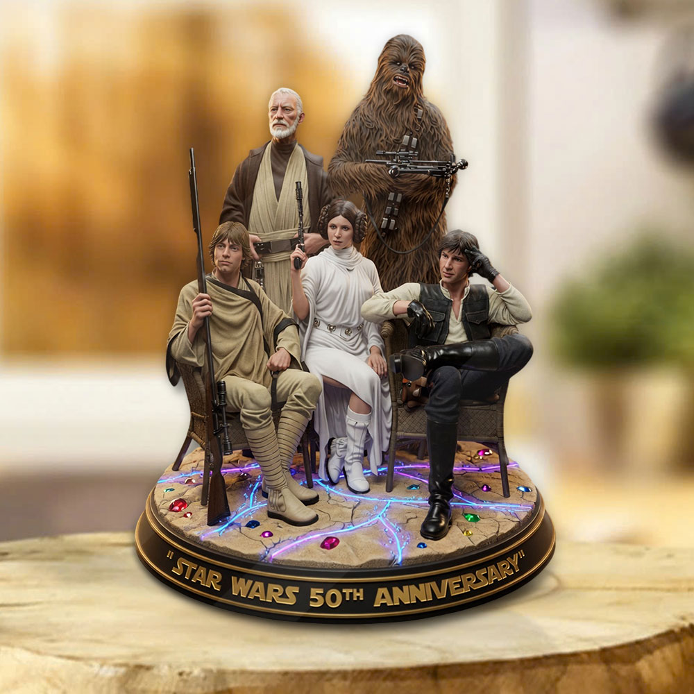 Star Wars 50th Anniversary 2027 Custom Shape Acrylic Plaque – TMTHU5997