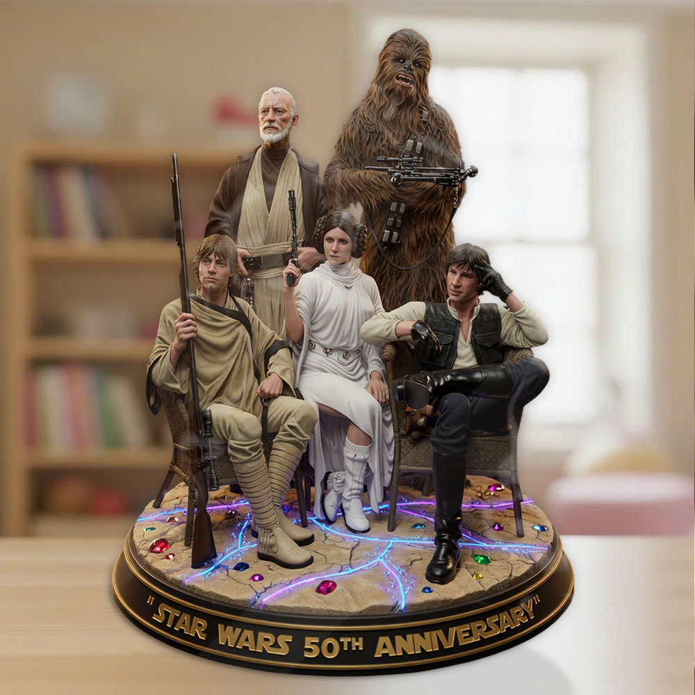 Star Wars 50th Anniversary 2027 Custom Shape Acrylic Plaque – TMTHU5997