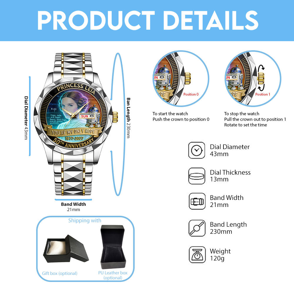 Star Wars 50th Anniversary 2027 Alloy Luxury Quartz Watch – TANTN20869