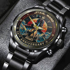 Star Wars 50th Anniversary 2027 Black Stainless Steel Watch – TMTHU5677