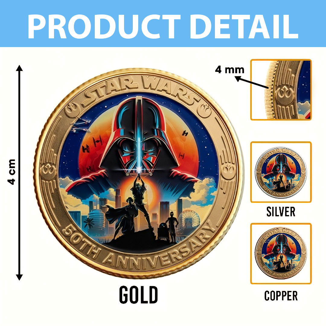 Star Wars 50th Anniversary 2027 Commemorative Coin – TMTHU6098