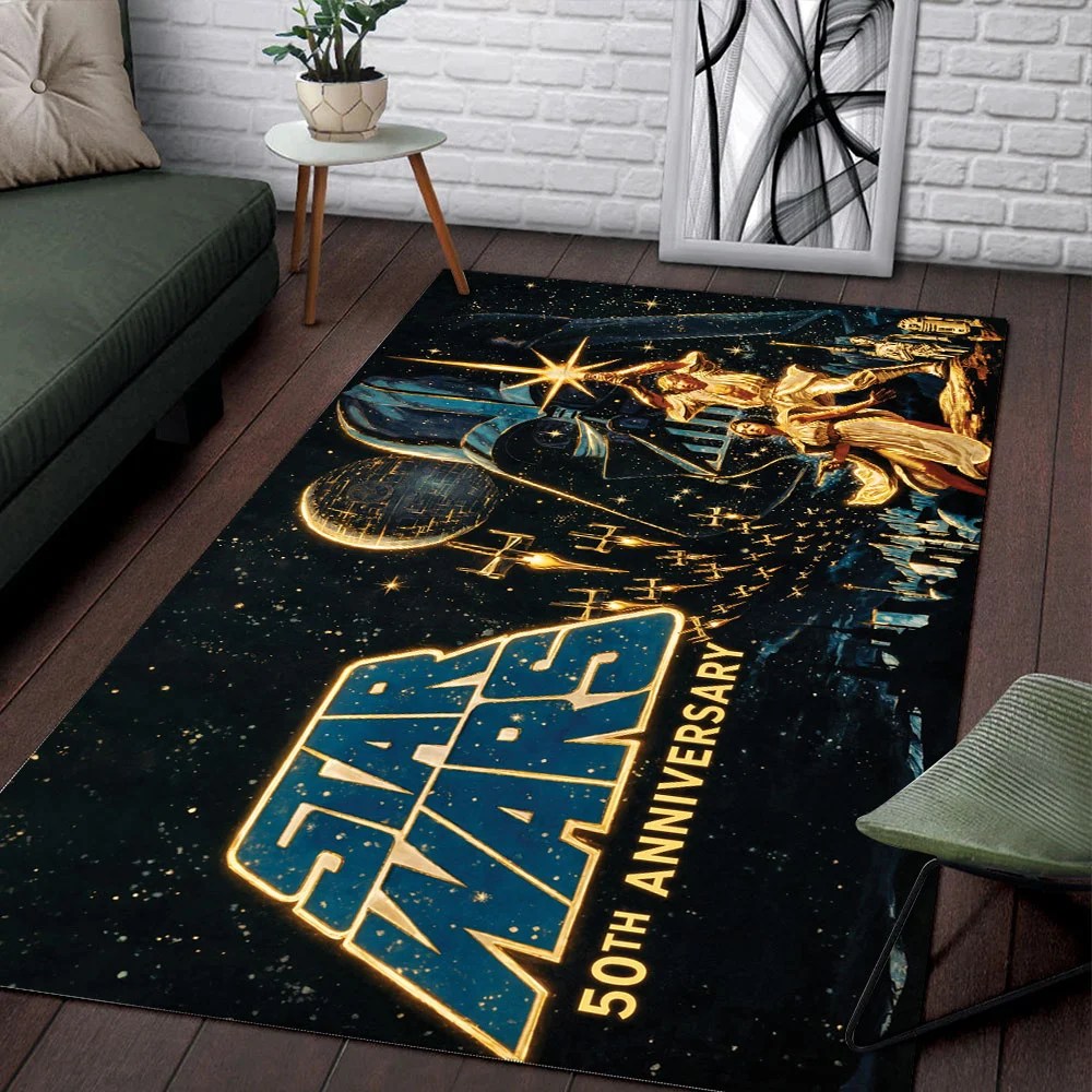 Star Wars 50th Anniversary 2027 Rectangular Rug – TMTHU10075