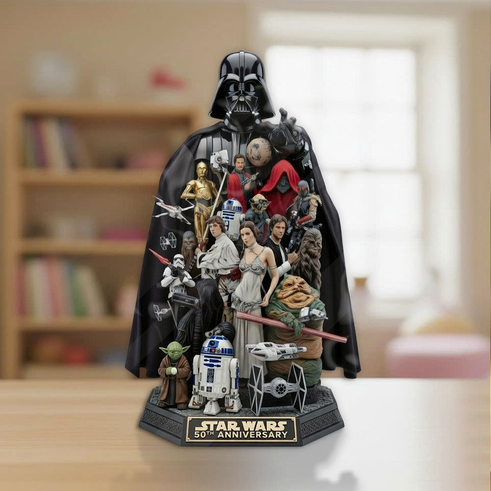 Star Wars 50th Anniversary Custom Shape Acrylic Plaque – TMTHU3978