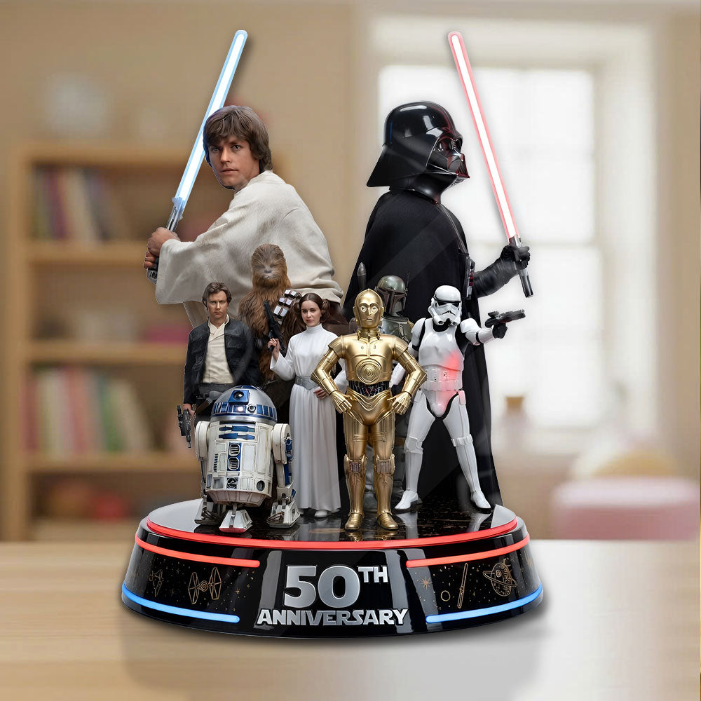 Star Wars 50th Anniversary Custom Shape Acrylic Plaque – TMTHU4625
