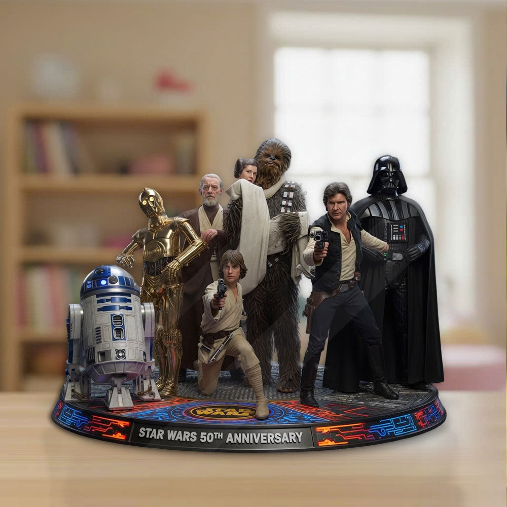 Star Wars 50th Anniversary Custom Shape Acrylic Plaque – TMTHU5507