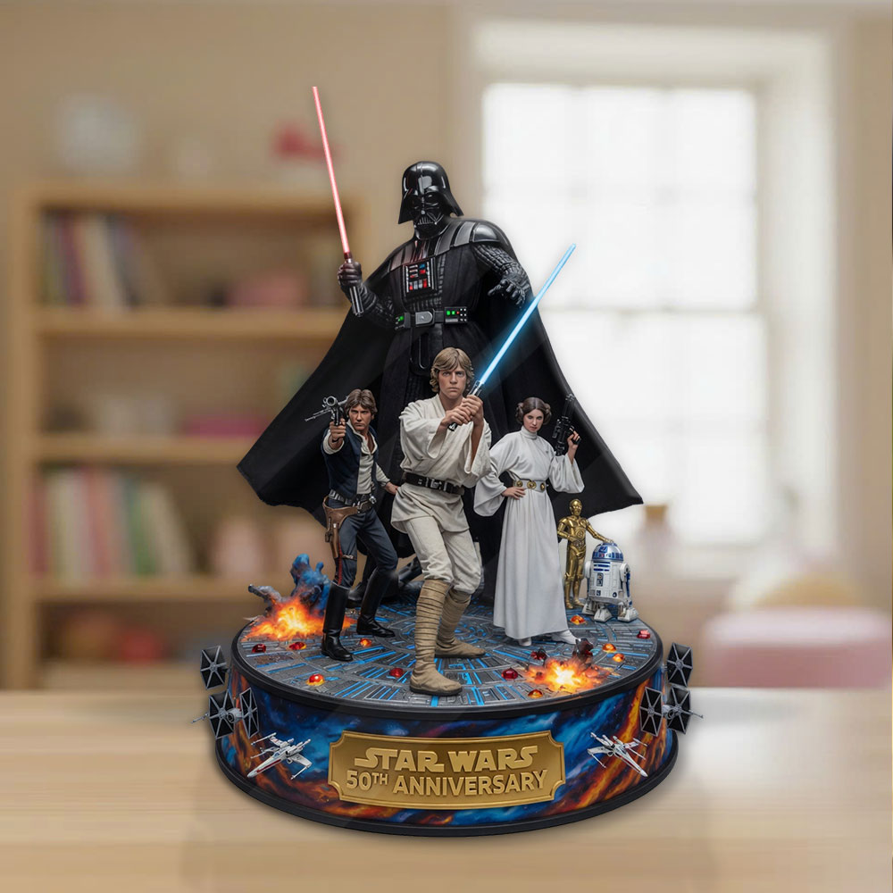 Star Wars 50th Anniversary Custom Shape Acrylic Plaque – TMTHU5508