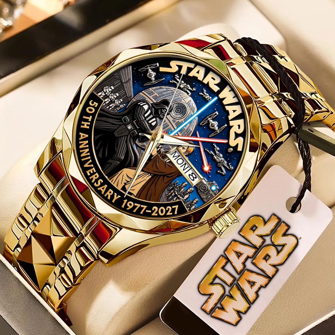 Star Wars 50th Anniversary Alloy Luxury Quartz Watch – TMTHU5087