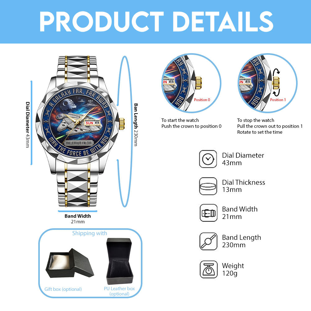 Star Wars 50th Anniversary Alloy Luxury Quartz Watch – TANTN22578