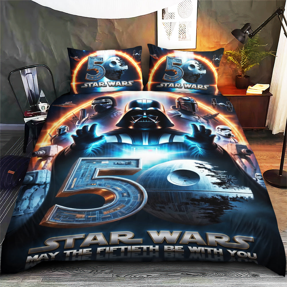 Star Wars 50th Anniversary 3-Piece Duvet Bedding Set – TMTHU7742
