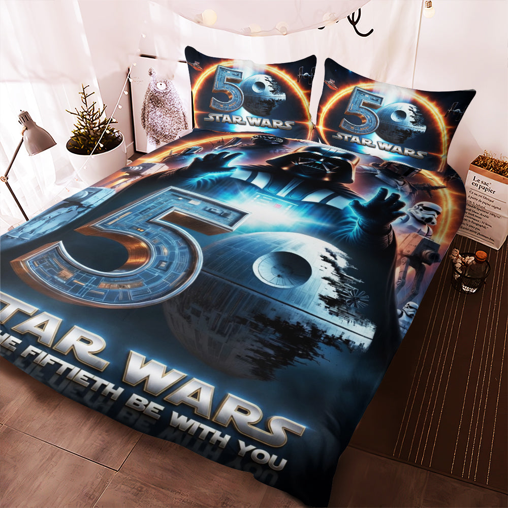 Star Wars 50th Anniversary 3-Piece Duvet Bedding Set – TMTHU7742